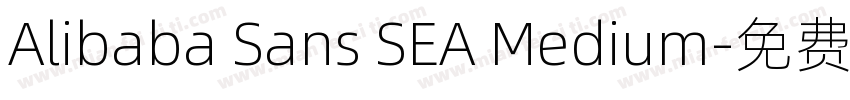 Alibaba Sans SEA Medium字体转换